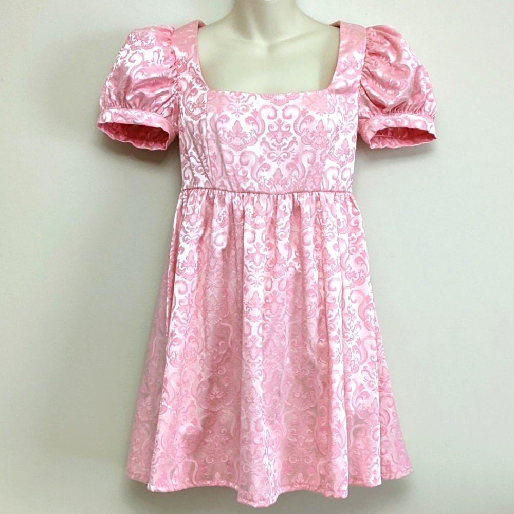 🩷 FLORAL JACQUARD BABYDOLL DRESS 🩷